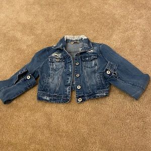 Cropped jean jacket